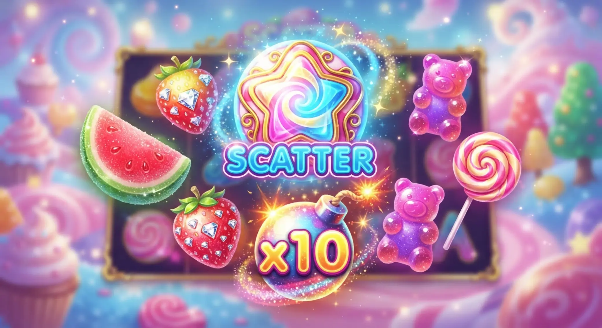 Symbole specjalne i mnożniki w Sweet Bonanza